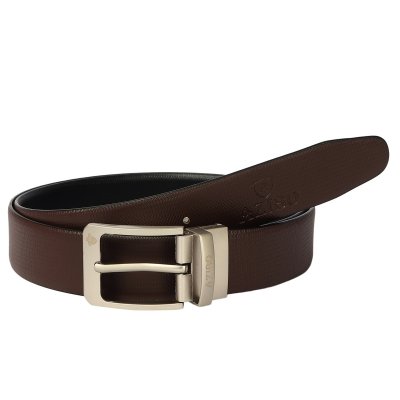 Azibo Black Leather Formal Belts