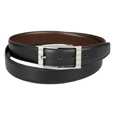 Azibo Casual, Party, Formal, Evening Black, Brown Leatherite Reversible Belt